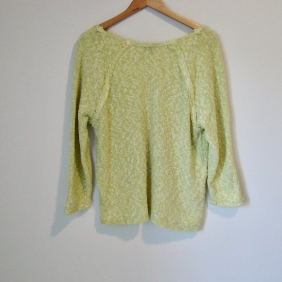 Urban Outfitters Sweater Out From Under Jada Slouchy Knubby Lime Size XS Small - Picture 11 of 14